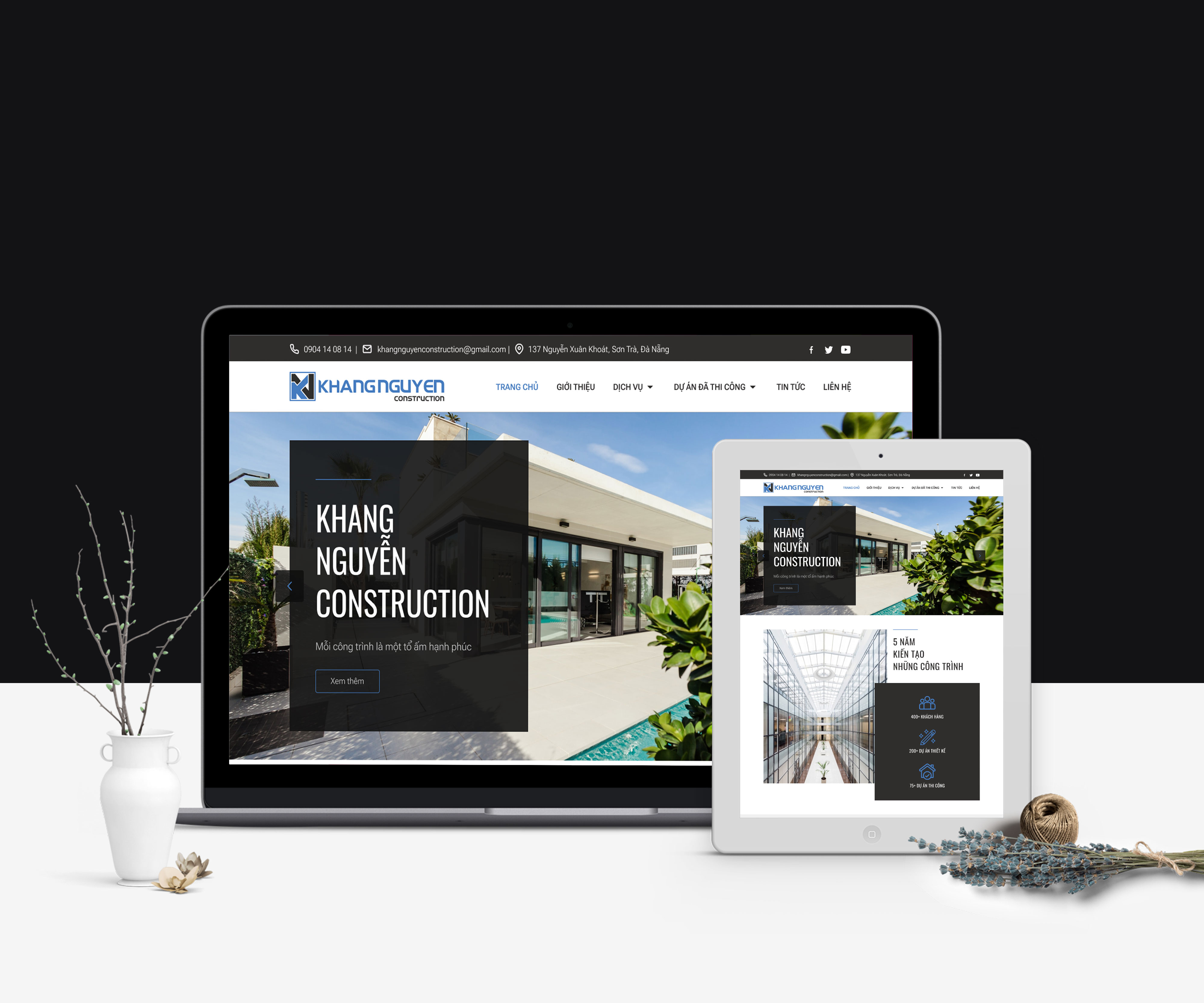 Website Xây dựng Khang Nguyễn